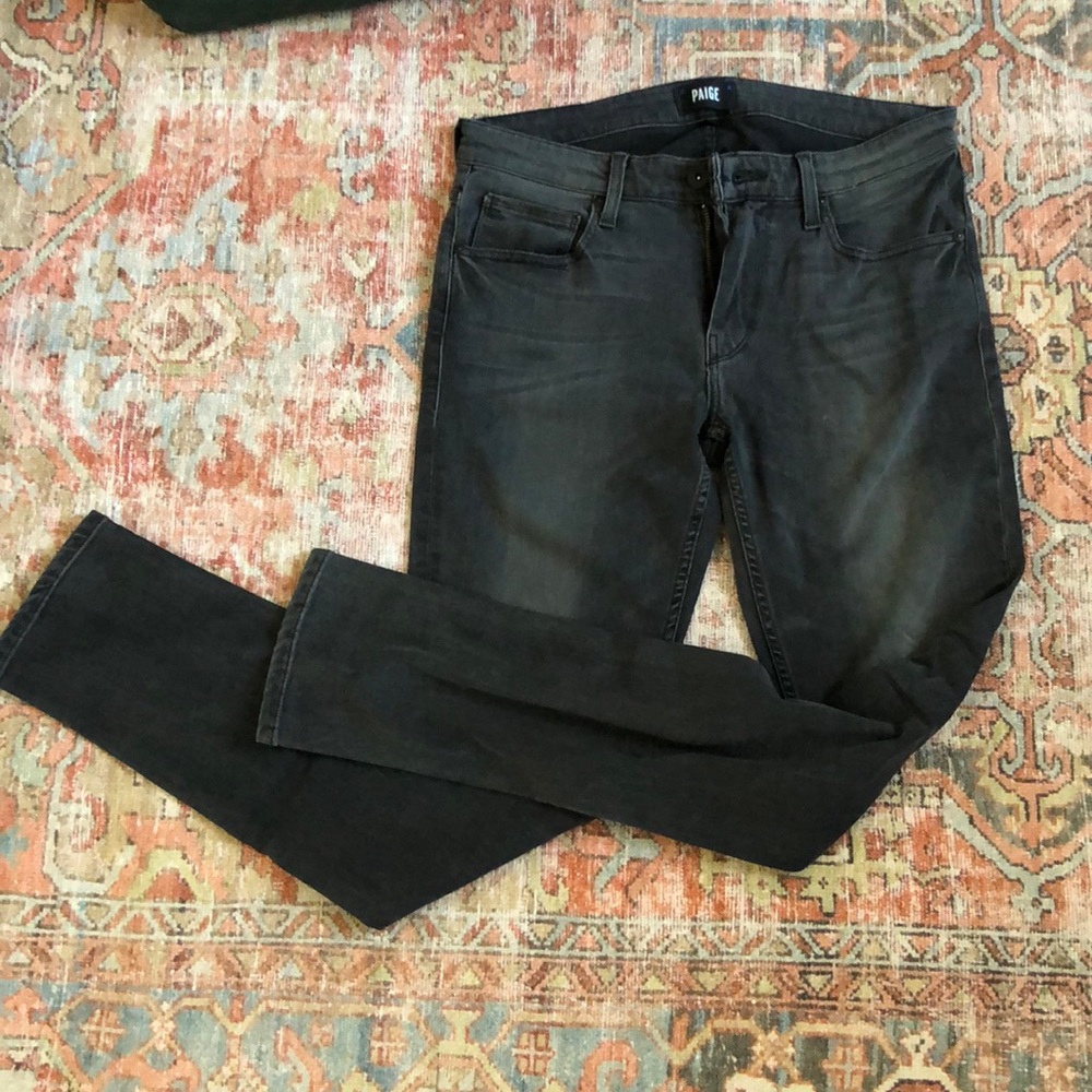 Paige denim black / dark grey jeans